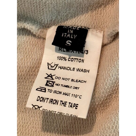 Roque Italy Womens Zip-Up Long Cardigan W/ Removable Hood Pale Pink White Stripe - Picture 7 of 8